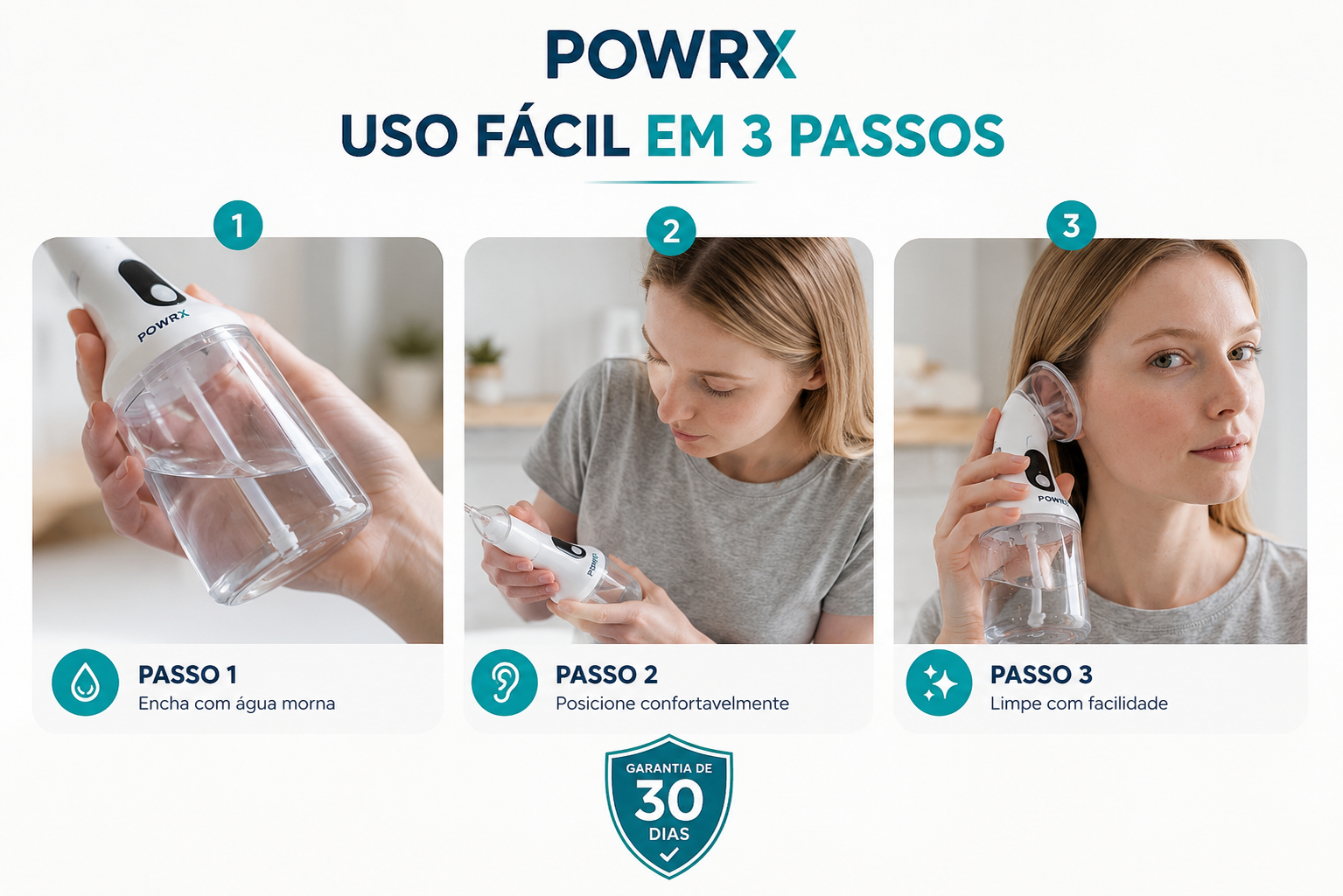 POWRX™ Limpador Auricular Elétrico